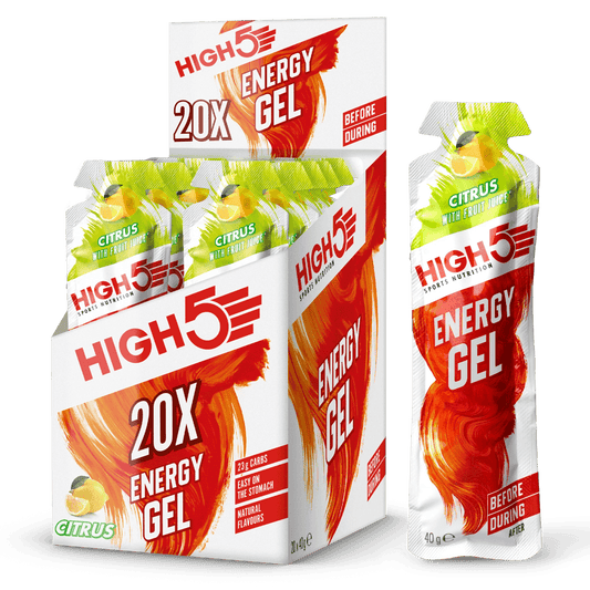 HIGH5 Energy Gel 20x40g Citrus packshot