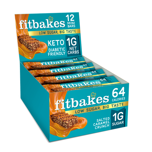 Fitbakes Crunch Bar 12x19g Salted Caramel