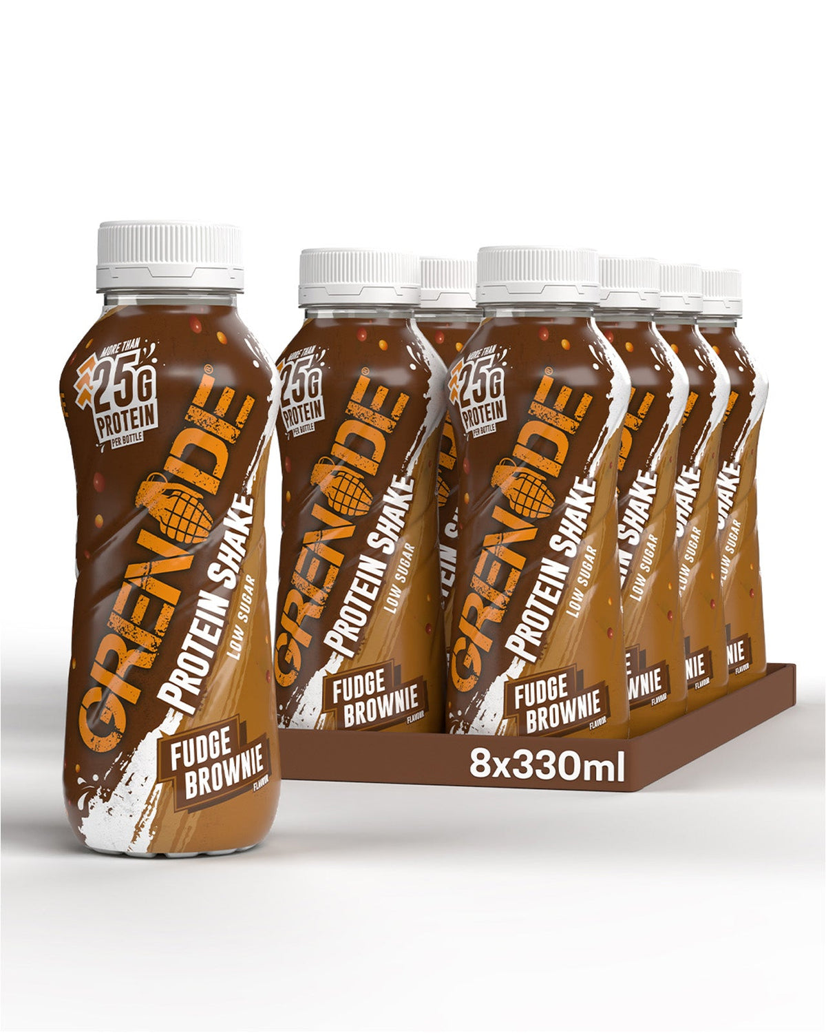 Grenade Protein Shake 8x330ml Fudge Brownie packshot