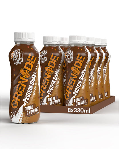 Grenade Protein Shake 8x330ml Fudge Brownie packshot