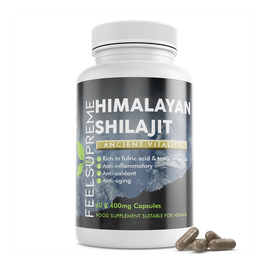 Feel Supreme Himalayan Shilajit 60 Veg Caps — FEL004