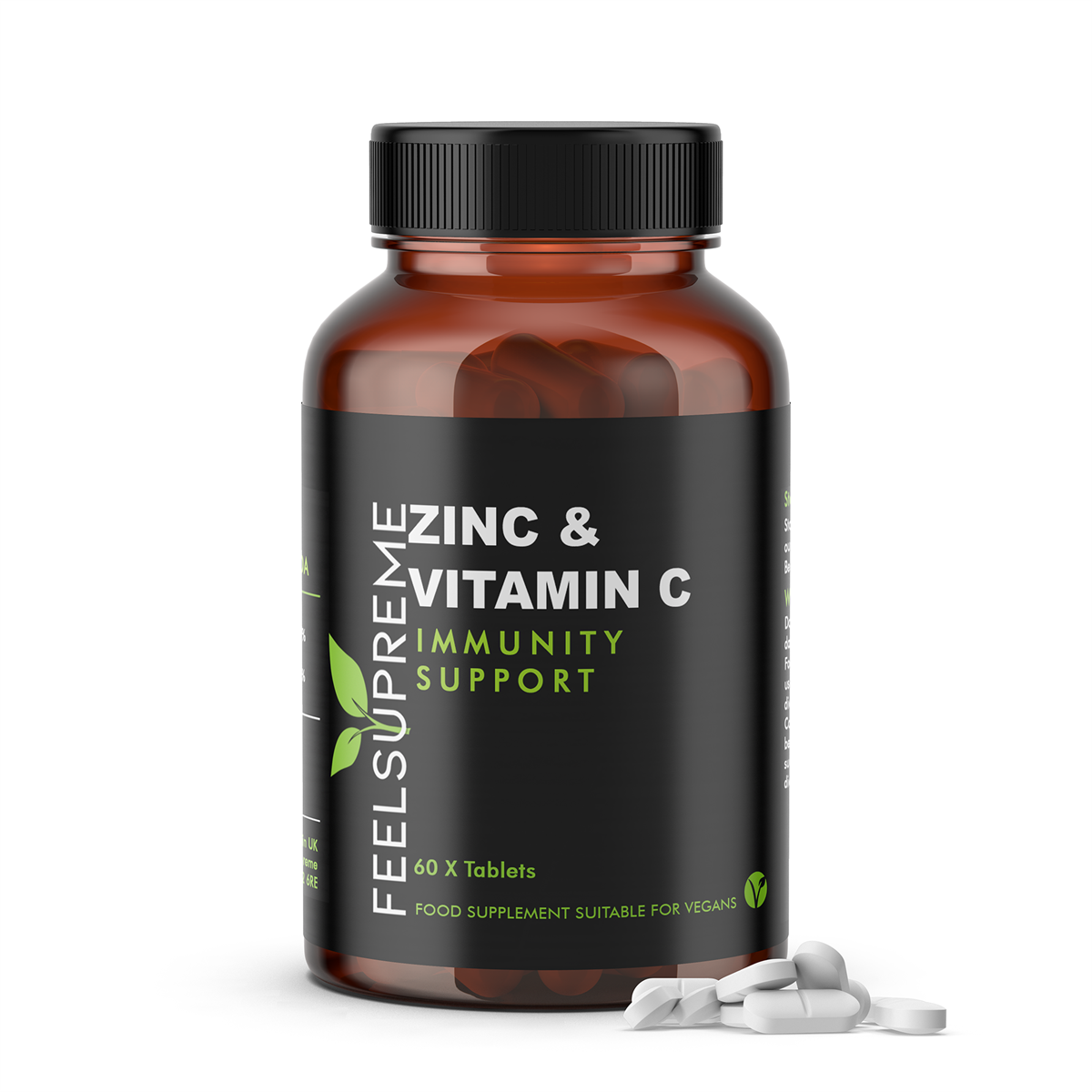 Feel Supreme Zinc with Vitamin C 60 Tabs — FEL019