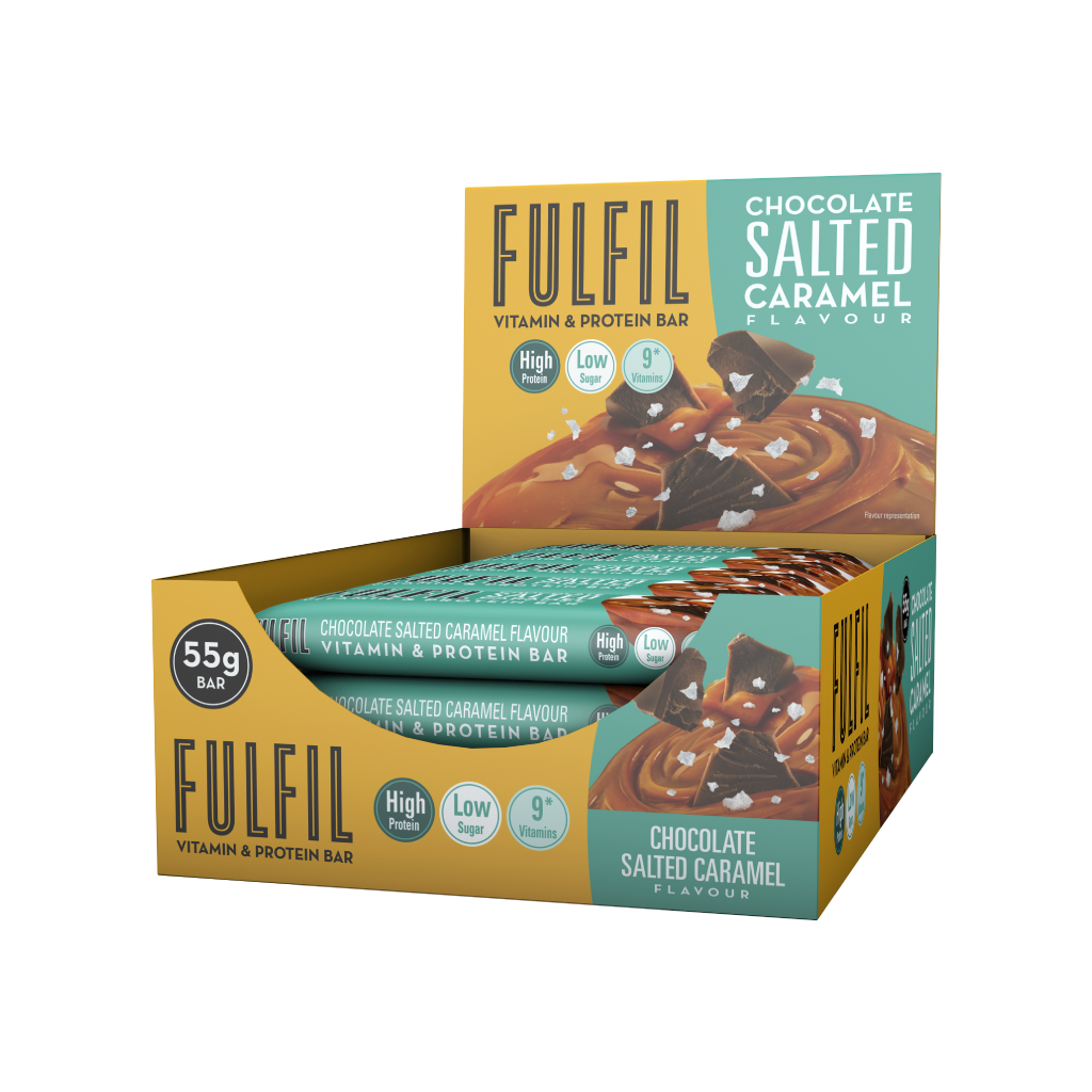 Fulfil Nutrition Vitamin & Protein Bar 15x55g - Chocolate Salted Caramel