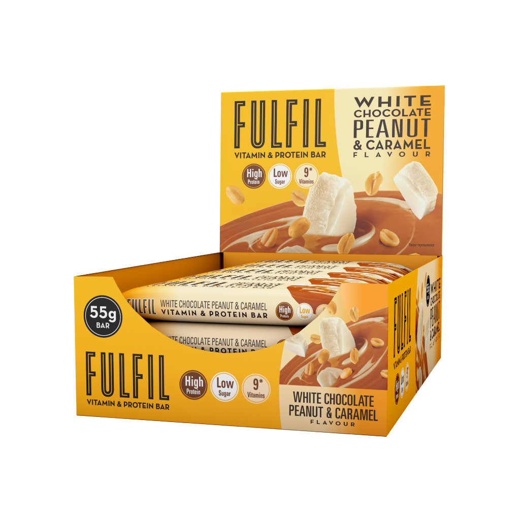 Fulfil Nutrition Vitamin & Protein Bar 15x55g - White Peanut & Caramel