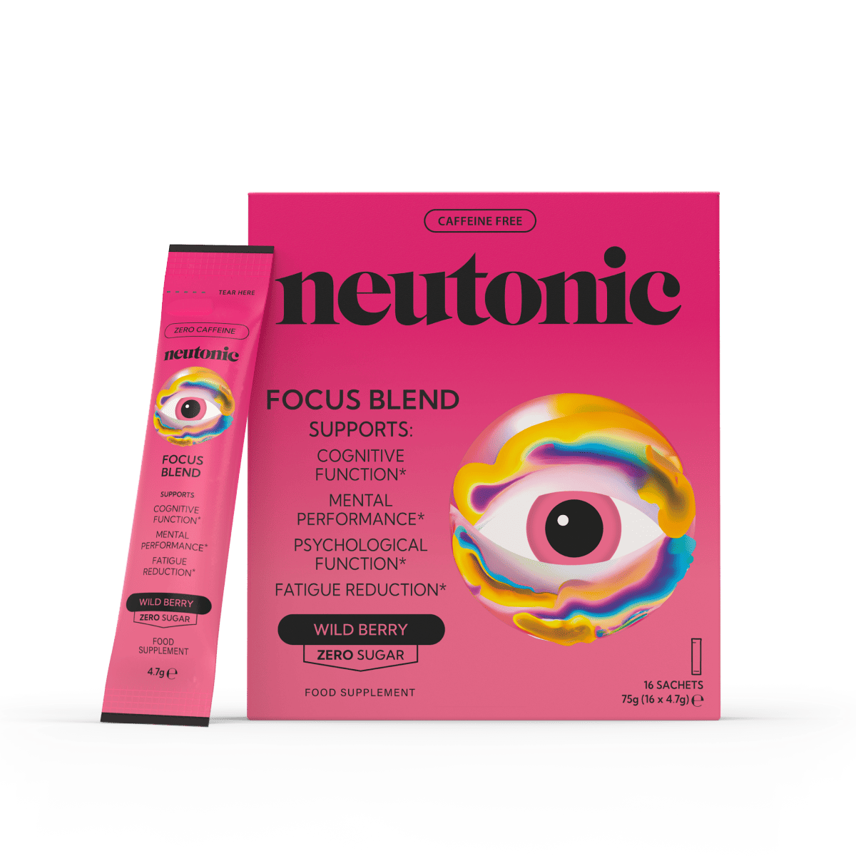 Neutonic Focus Blend 16 Sachets Wild Berry packshot