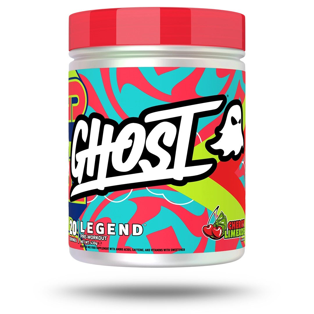 Ghost Legend V5 430g Cherry Limeade pre-workout tub