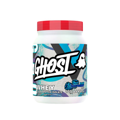 Ghost Clear Whey 640g Blue Raspberry tub front