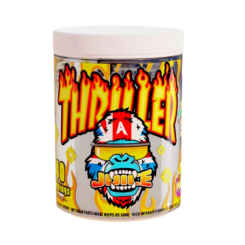 Gorillalpha Thriller Juice 520g - Raspberry & Lemonade Slushy product packaging