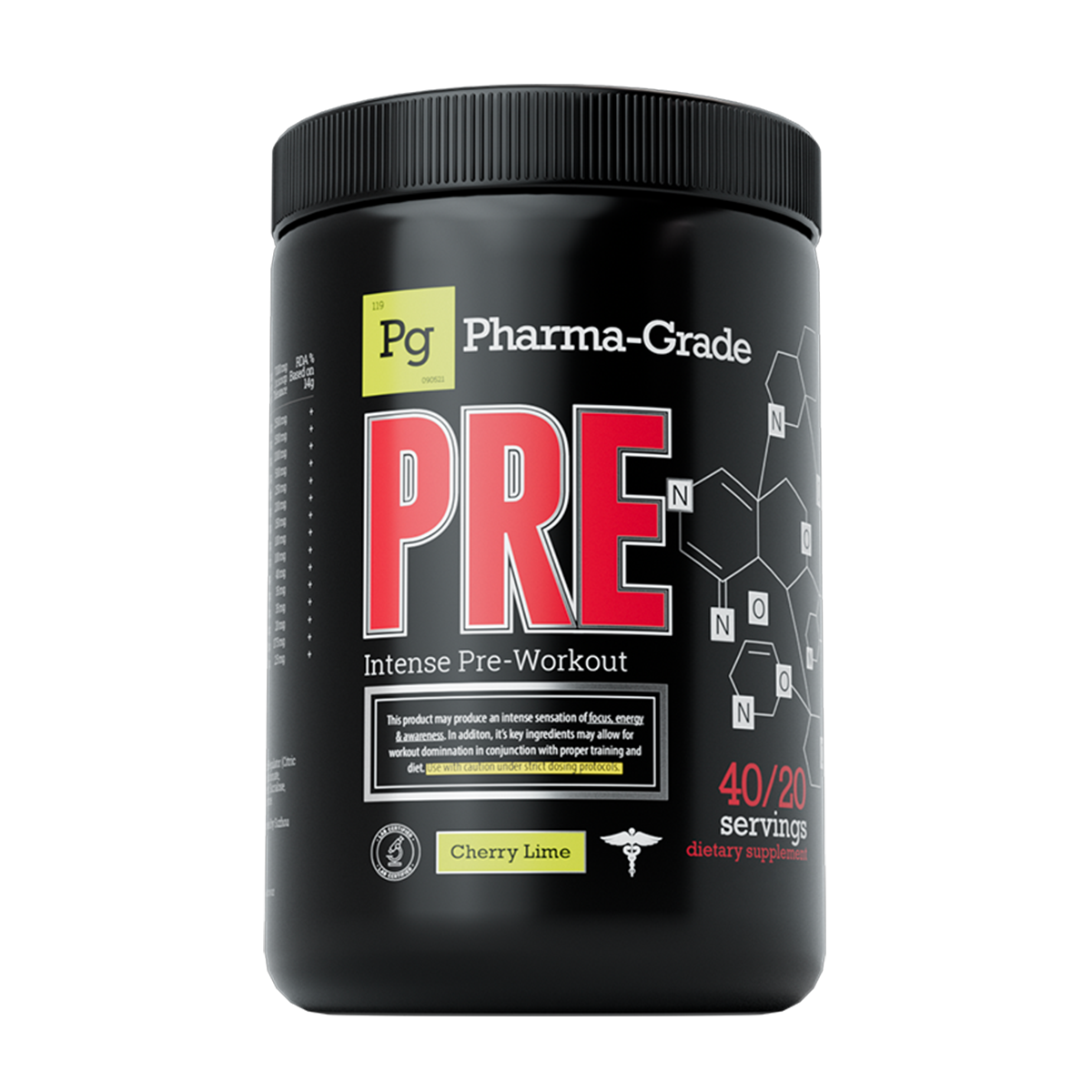 Pharma Grade PRE 380g - Cherry Lime product packaging