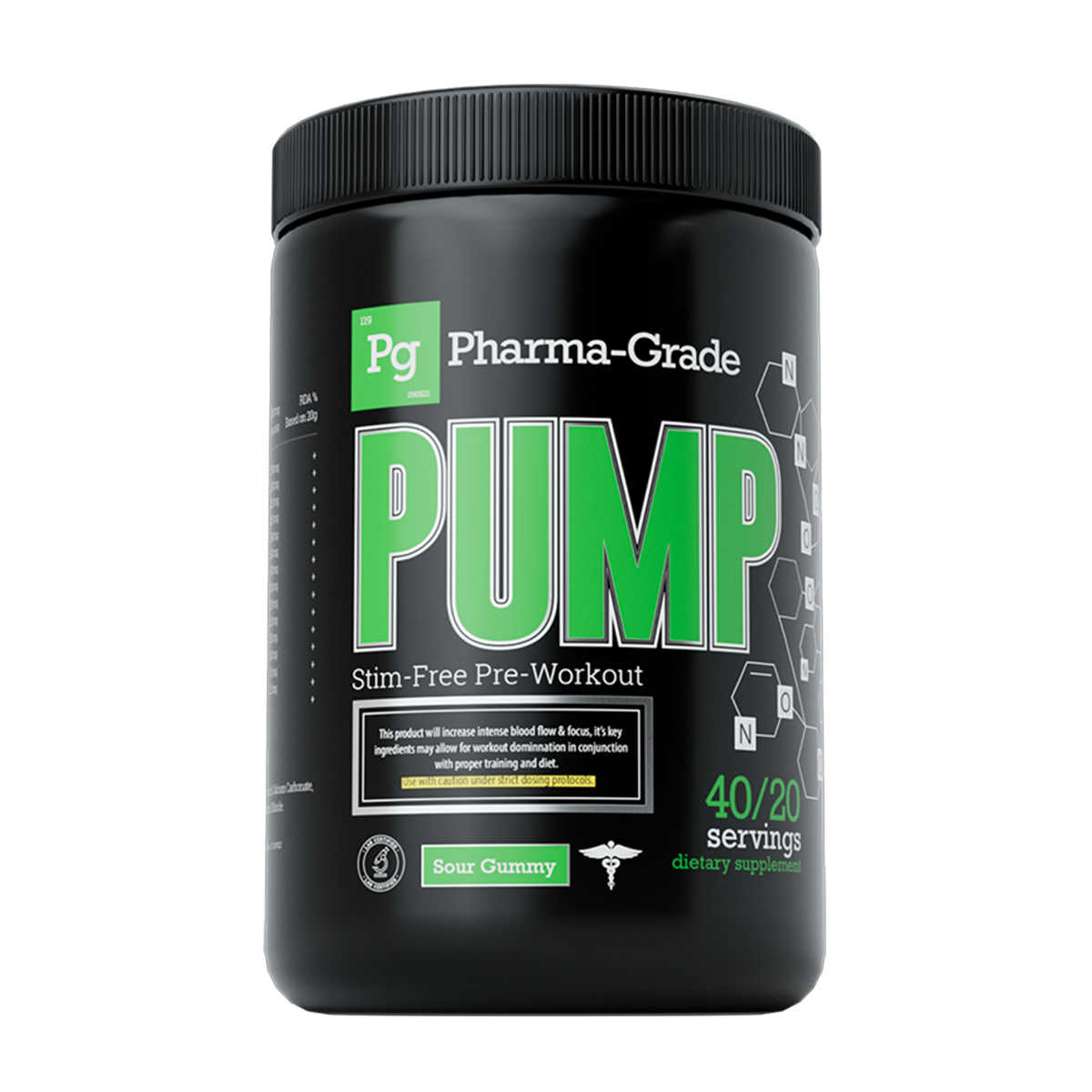 Pharma Grade PUMP 400g - Sour Gummy product packaging