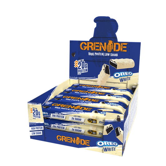 Grenade Protein Bar 12x60g - Oreo White product packaging