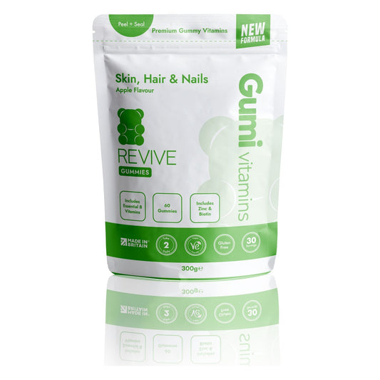 Gumi Vitamins REVIVE Skin, Hair & Nails Gummies 300g Apple pouch