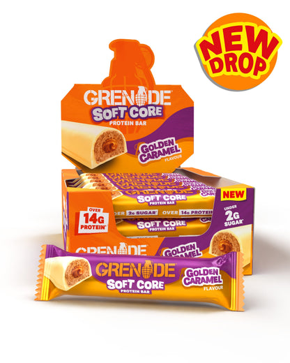 Grenade Soft Core Protein Bar 12 x 50g - Golden Caramel