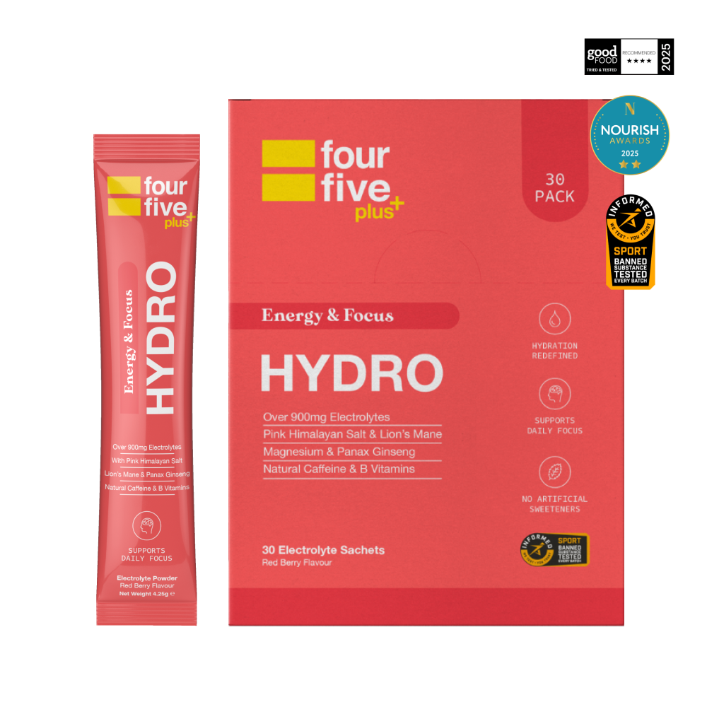 FourFive Energy & Focus Sachets 30 Sachets Red Berry packshot