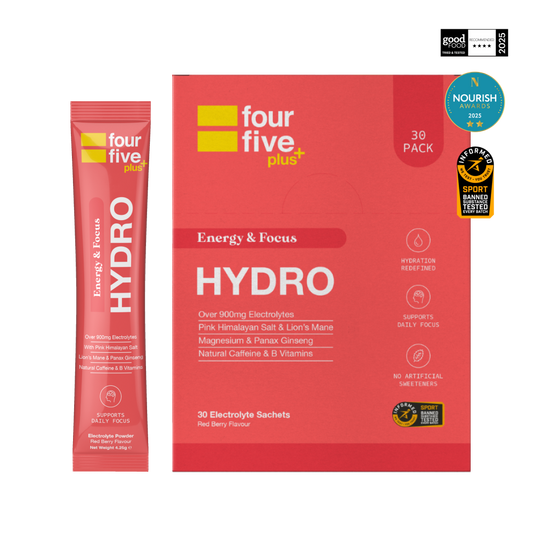 FourFive Energy & Focus Sachets 30 Sachets Red Berry packshot