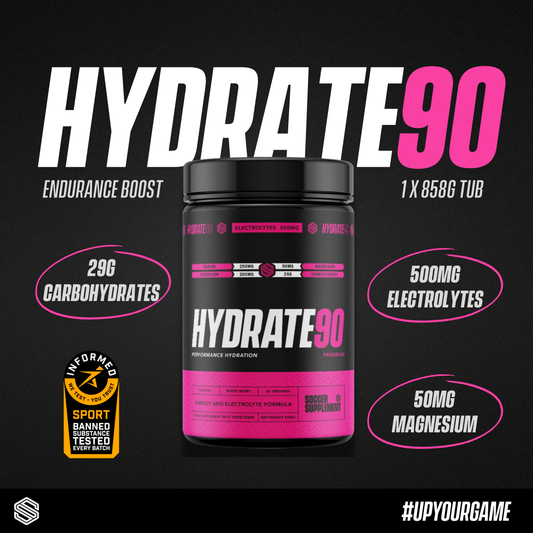 Soccer Supplement Hydrate90 26x33g - Mixed Berry official packshot