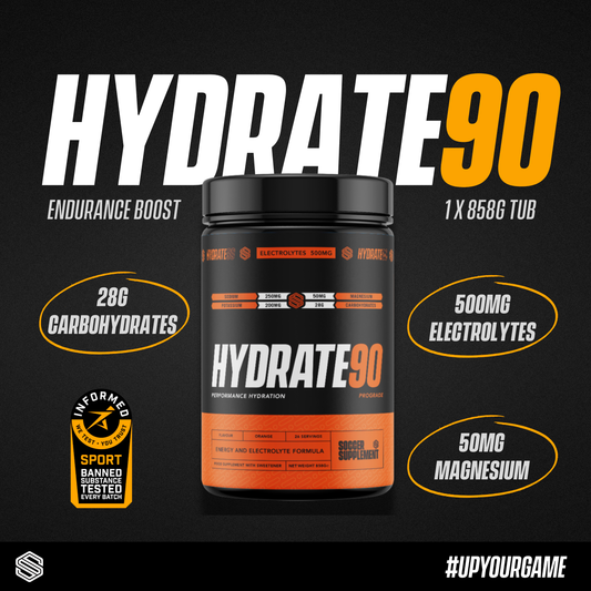 Soccer Supplement Hydrate90 26x33g - Orange official packshot