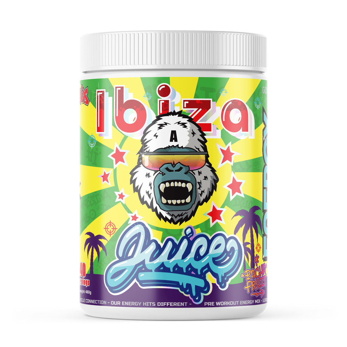 Gorillalpha Ibiza Juice 480g — Pacha Fruit Strawberry Watermelon