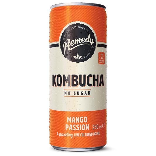 Remedy Kombucha 12x250ml Mango Passion packshot