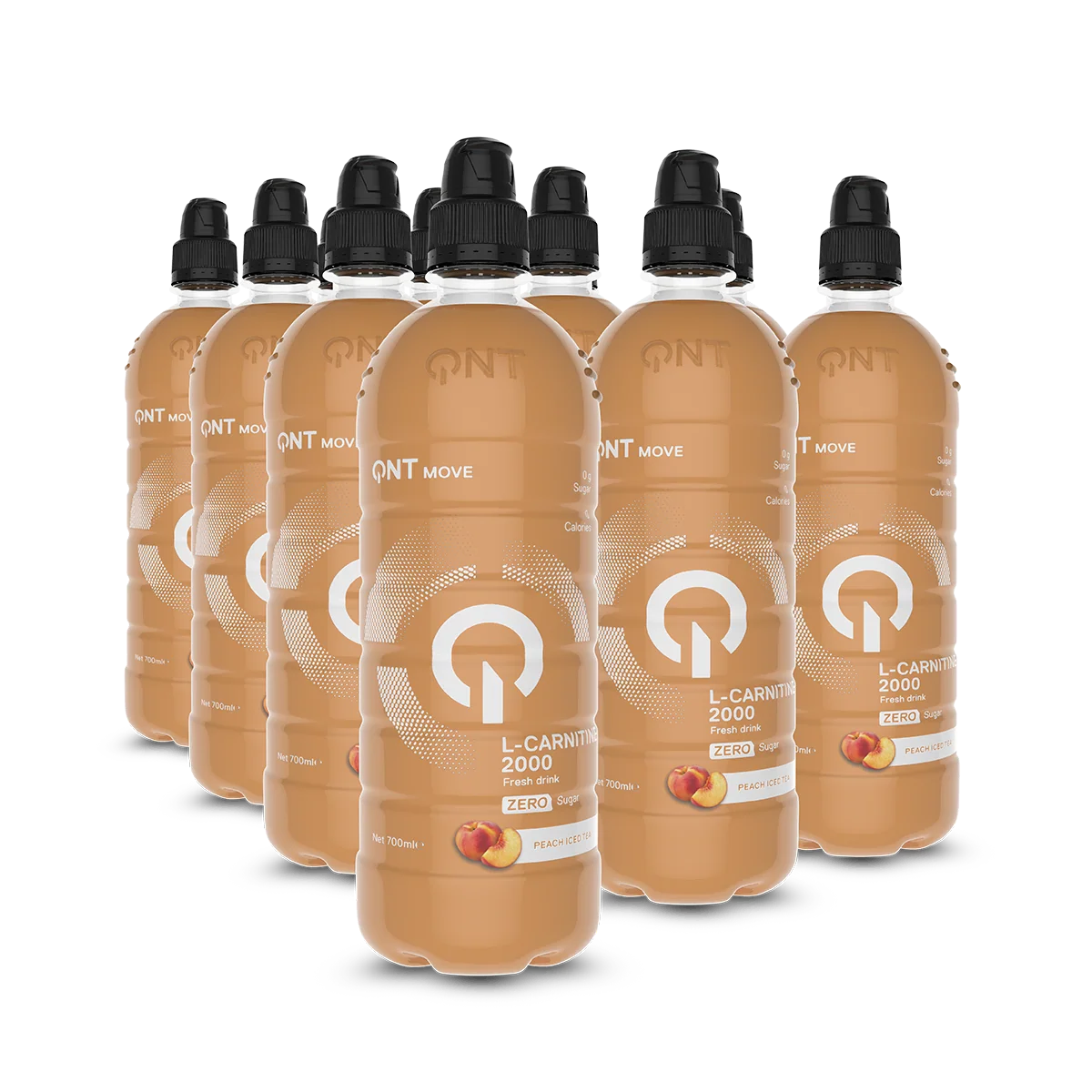 QNT L-Carnitine 2000mg 12x700ml - Peach Tea