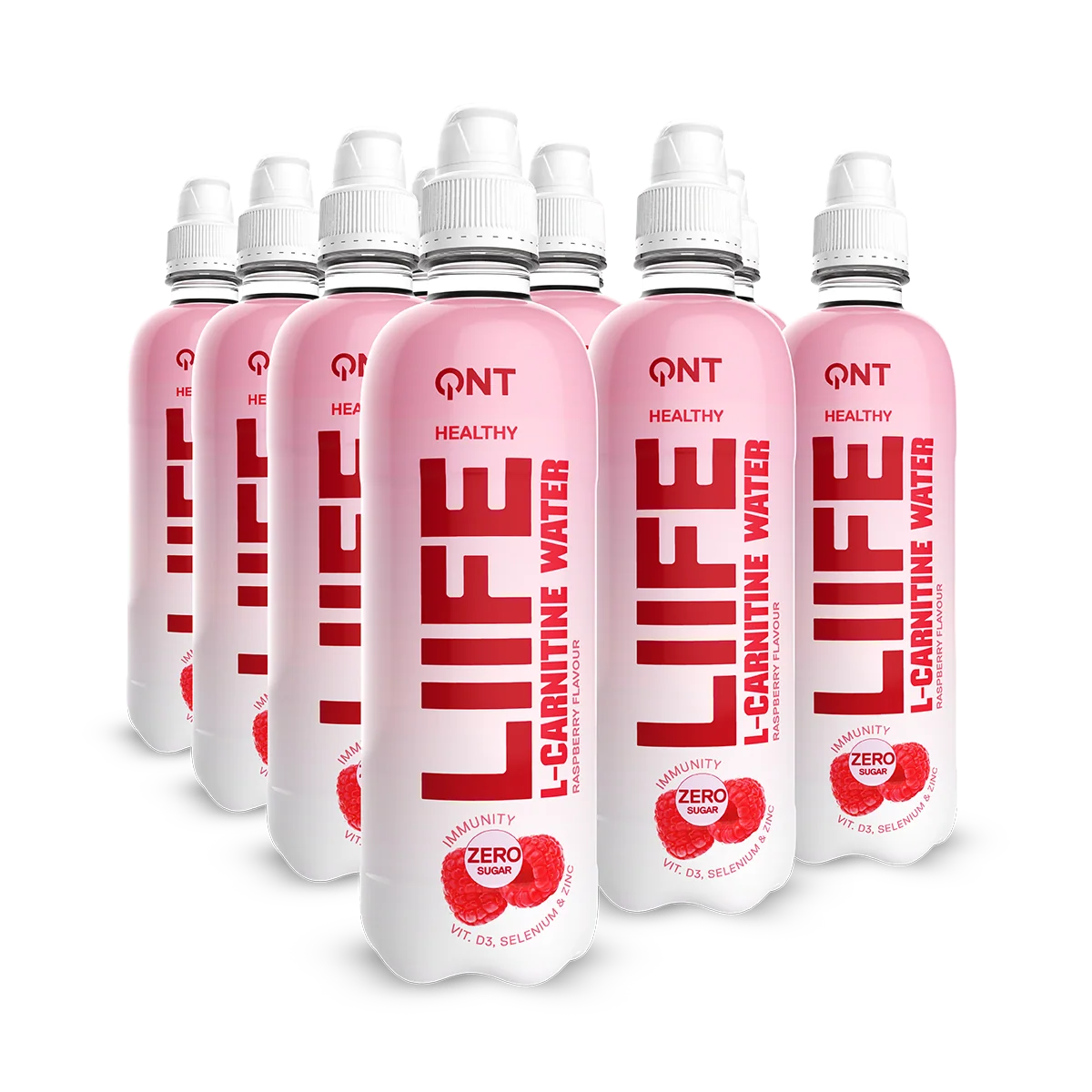 QNT Immunity Water H20 12x500ml - Raspberry