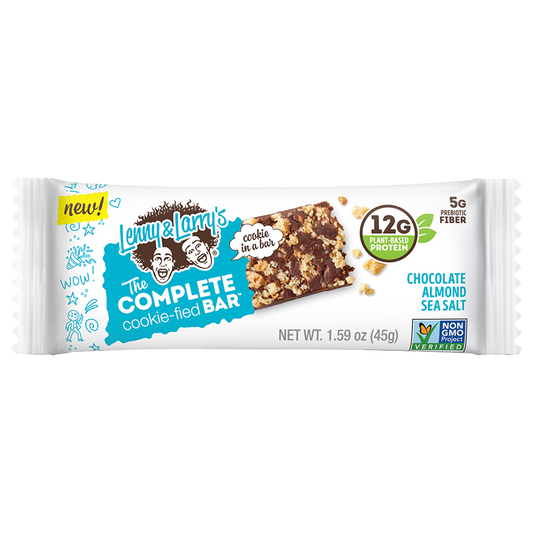 Lenny & Larry's The Complete Cookie-fied Bar 9x45g - Chocolate Almond Sea Salt product packaging