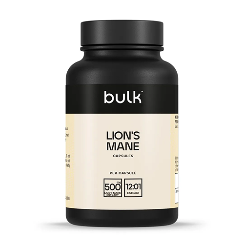 Bulk Lion's Mane Capsules 500mg 90 Caps packshot