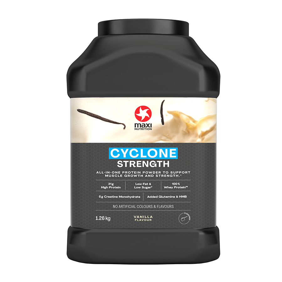 MaxiNutrition Cyclone 1.26kg - Vanilla product packaging
