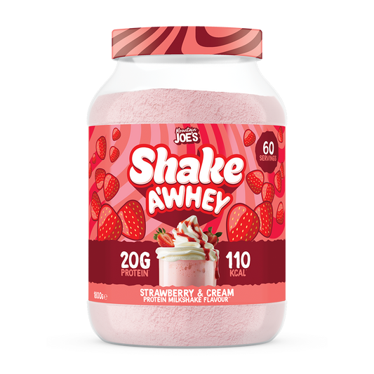 Mountain Joe's SHAKE A'WHEY 1.8kg Strawberry & Cream