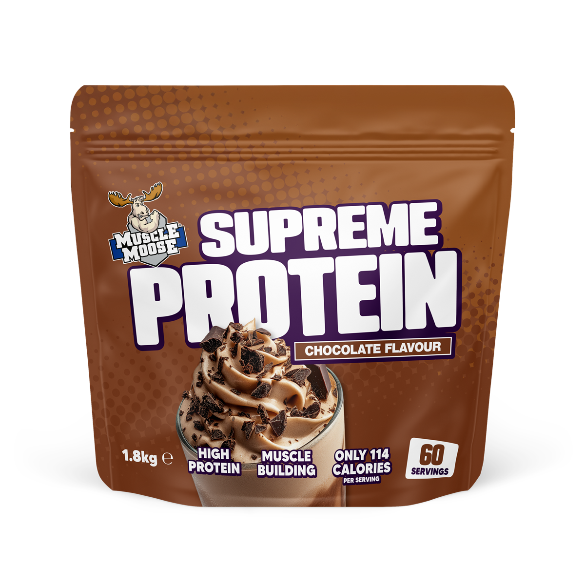 Muscle Moose Supreme Protein 1.8kg - Chocolate product packaging