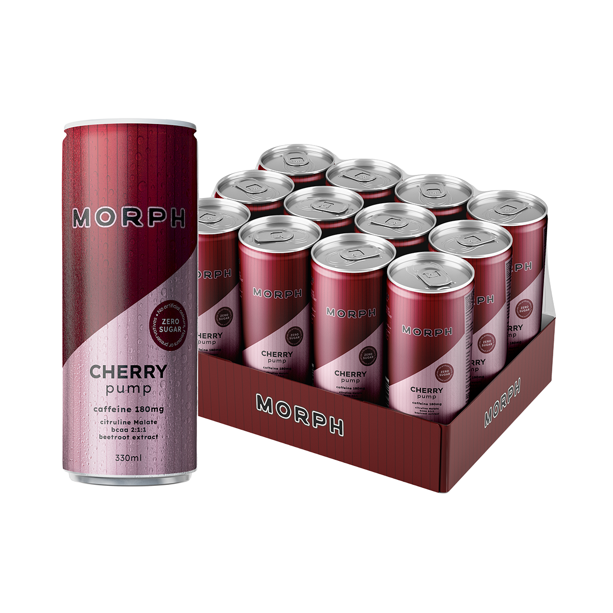 Morph Pump 12x330ml Cherry packshot