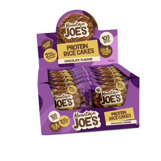 Mountain Joe's Rice Cake 12x64g - Milk Chocolate product packaging