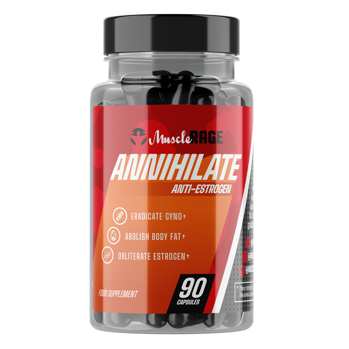 Muscle Rage Annihilate 90 Caps — MRA018