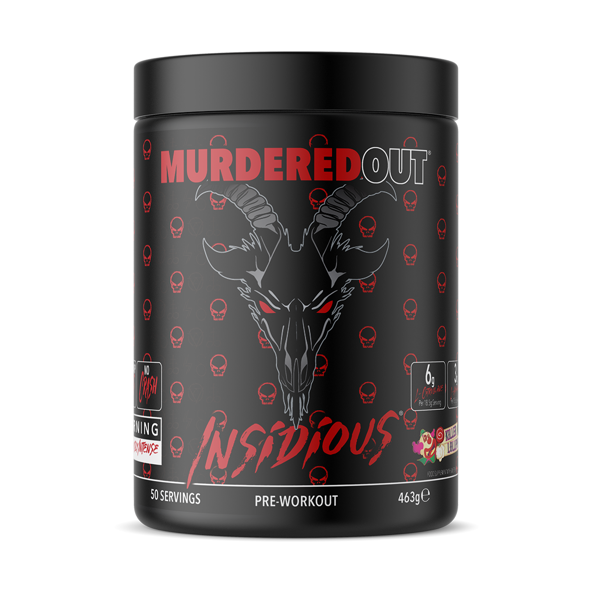 Murdered Out Insidious 463g - Killer Lollipop product packaging