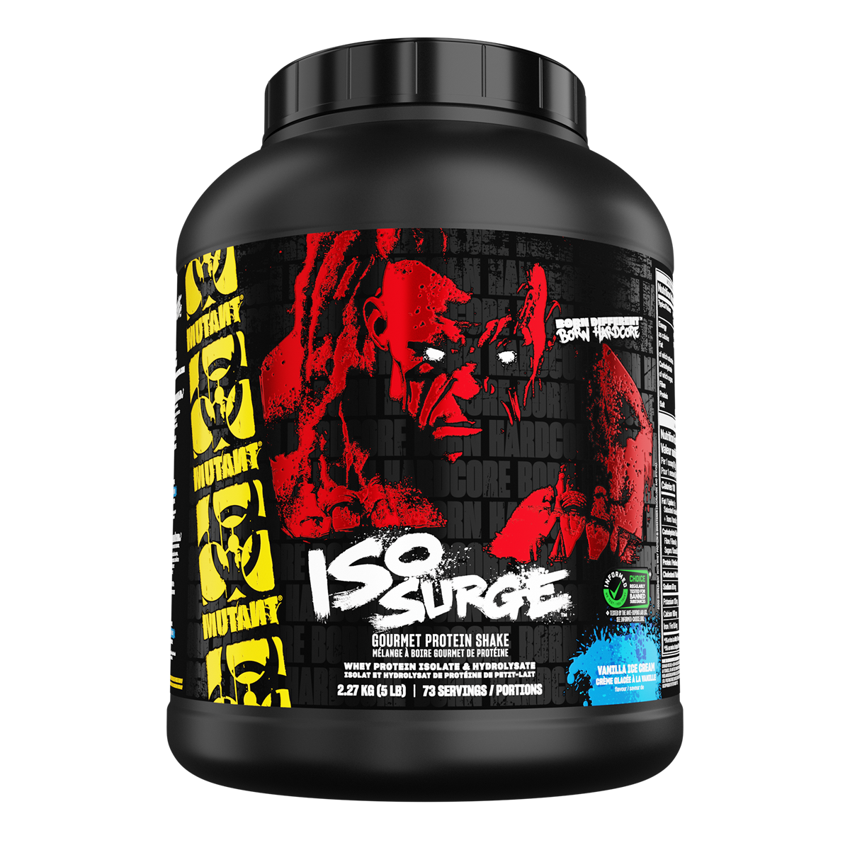 Mutant Hardcore Iso 2.27kg - Vanilla Ice Cream product packaging