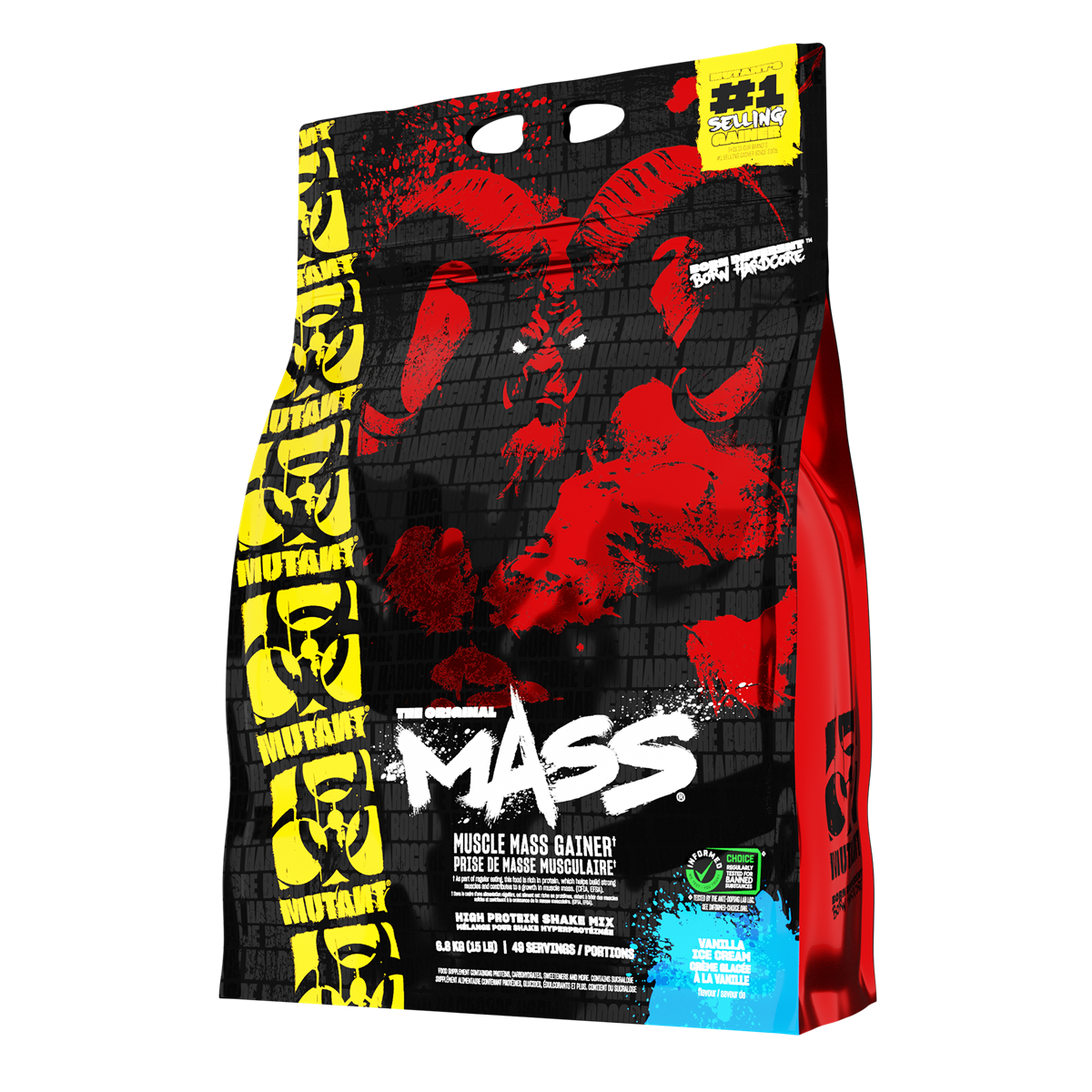 Mutant Mass 6.8kg - Vanilla Ice cream product packaging
