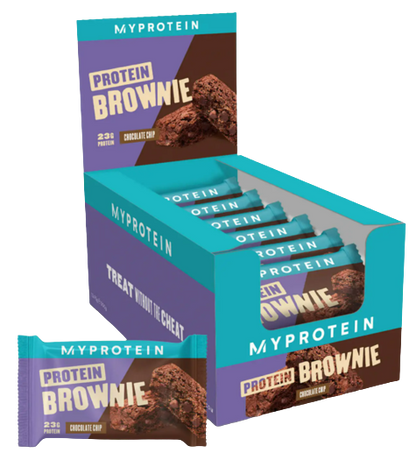 MyProtein Protein Brownie 12x75g - Chocolate Chip product packaging