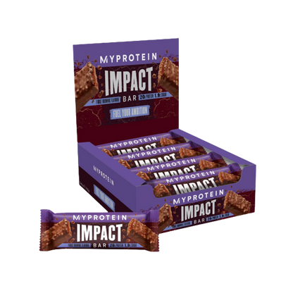 MyProtein Impact Protein Bar 12x64g - Fudge Brownie product packaging