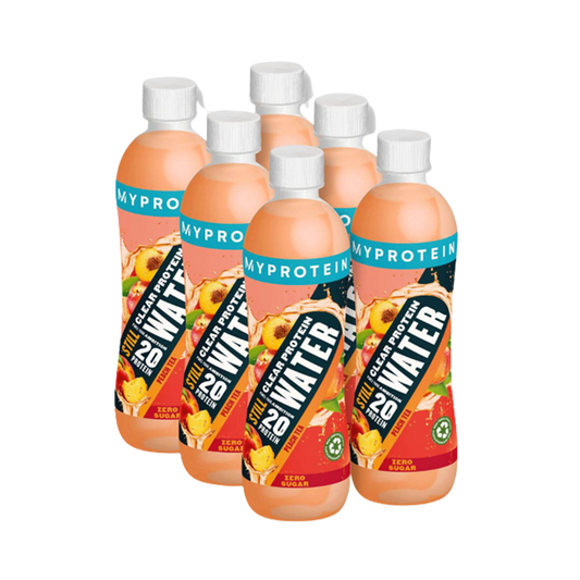 MyProtein Clear Protein Water RTD 6x500ml - Peach Tea product packaging