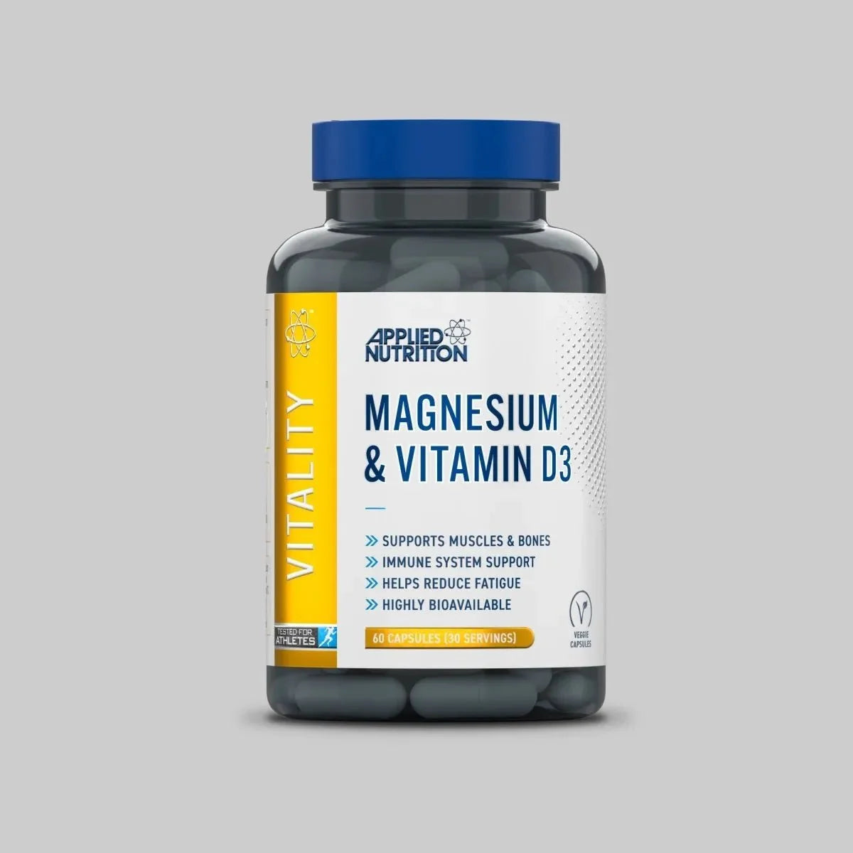 Applied Nutrition Magnesium + Vitamin D3 60 Caps packshot