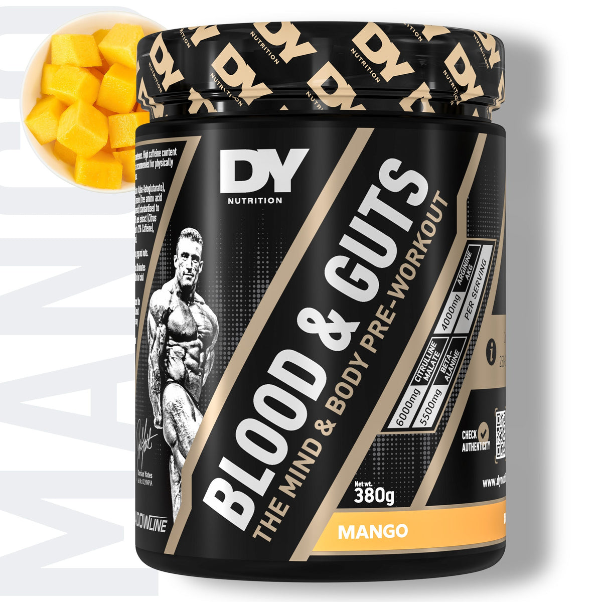 DY Nutrition Blood And Guts 380g - Mango