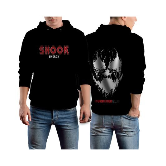 Murdered Out Shook Hoodie Black