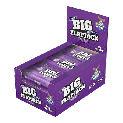 Muscle Moose Big Protein Flapjack 12x100g - Chocolate