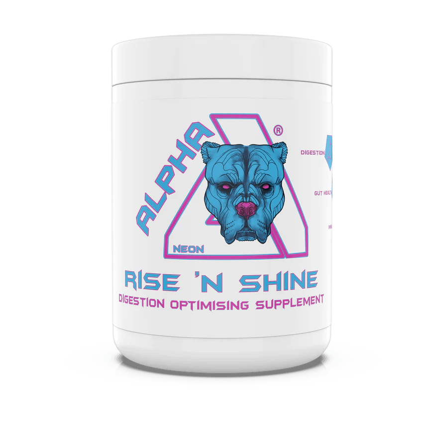 Alpha Neon Rise n Shine 360g - Strawberry Mango product packaging