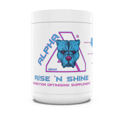 Alpha Neon Rise n Shine 360g - Strawberry Mango product packaging