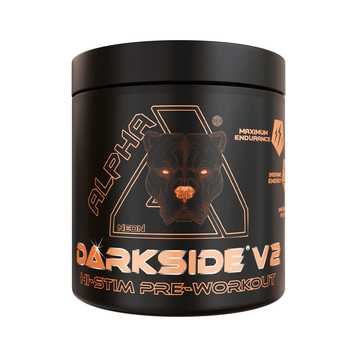Alpha Neon Darkside V2 300g - Blue Raspberry product packaging