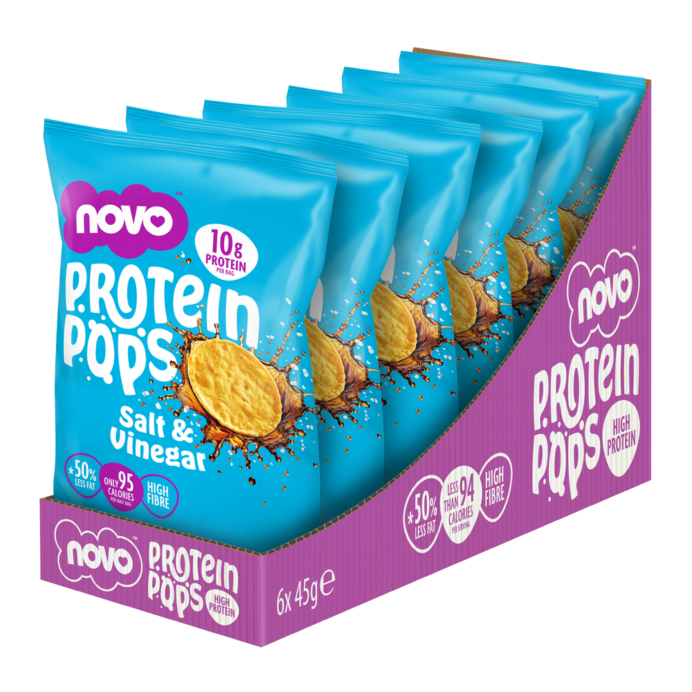 Novo Protein Pops 6x45g Salt and Vinegar packshot