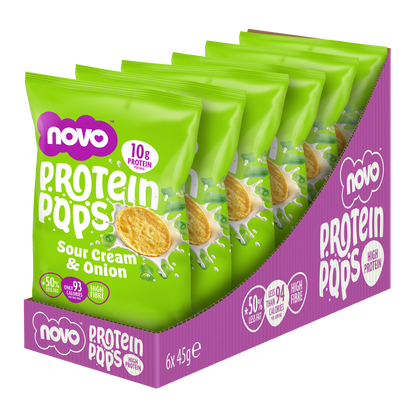 Novo Protein Pops 6x45g Sour Cream & Onion packshot