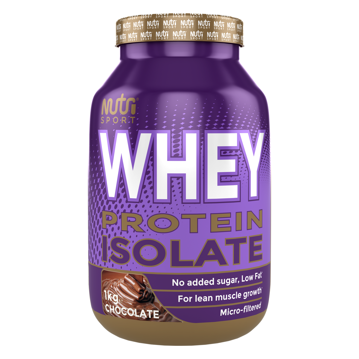 NutriSport Whey Isolate 1kg Chocolate packshot