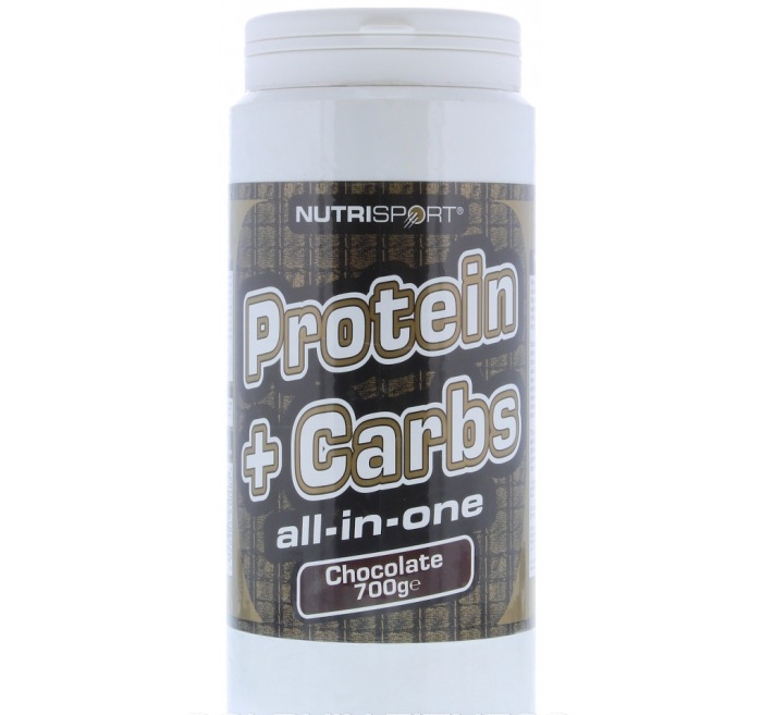 NutriSport Protein & Complex Carbs 700g - Chocolate product packaging
